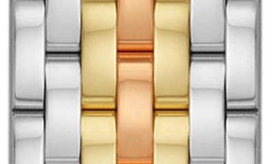 Shop Michele Stainless Steel 20mm Apple Watch® Bracelet Watchband In Tri-tone