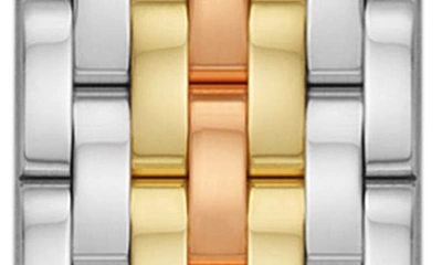 Michele Stainless Steel 20mm Apple Watch® Bracelet Watchband In Tri-tone