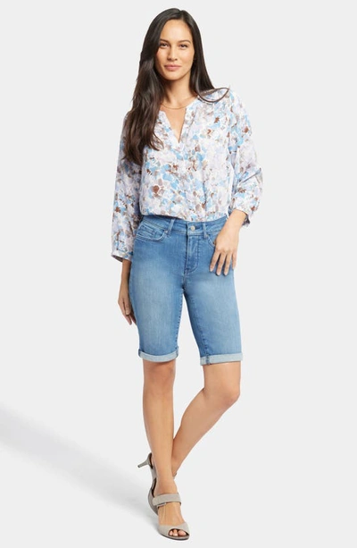 Nydj Briella Roll Cuff Denim Bermuda Shorts In Stargazer