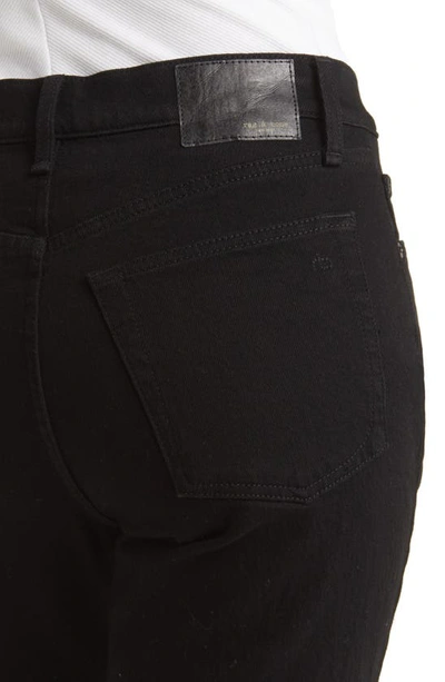 Shop Rag & Bone Harlow High Waist Straight Leg Jeans In Black