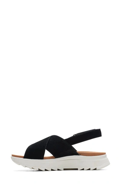 Clarks Dashlite Wish Platform Sandal In Black Sde