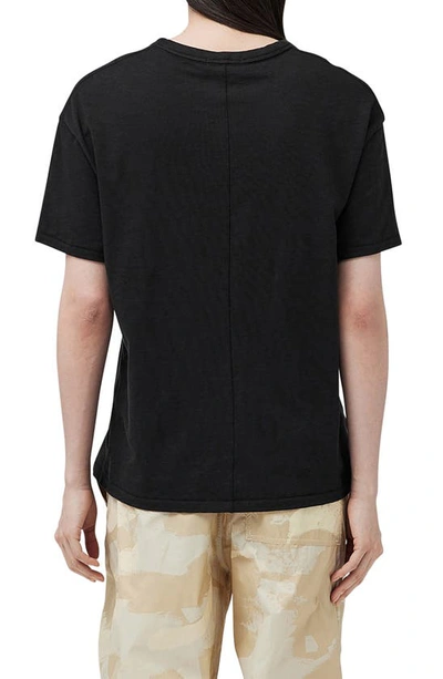 Rag & Bone Boyfriend Pima Cotton T-shirt In Black