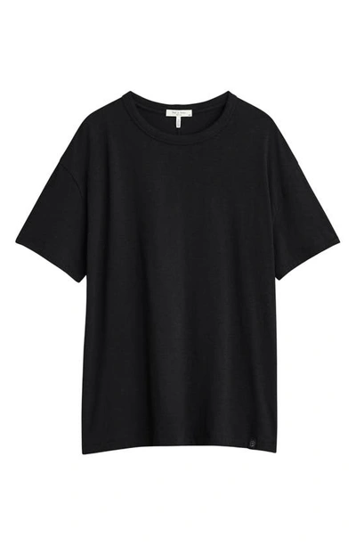 Rag & Bone Boyfriend Pima Cotton T-shirt In Black