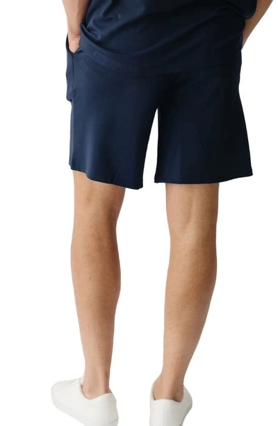 Shop Cozy Earth Ultrasoft Pajama Shorts In Navy