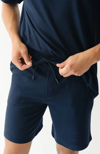 Shop Cozy Earth Ultrasoft Pajama Shorts In Navy