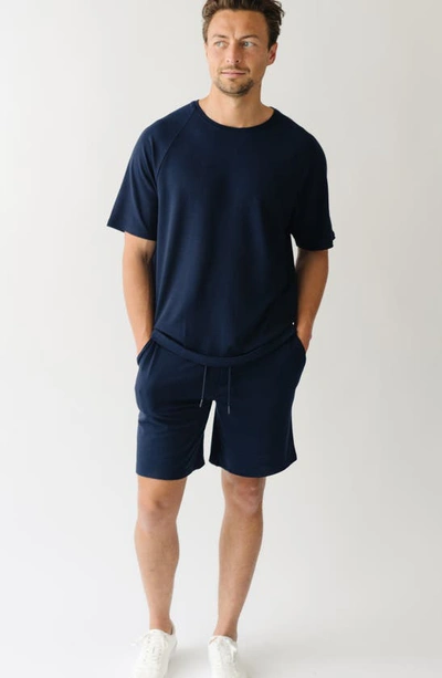 Shop Cozy Earth Ultrasoft Pajama Shorts In Navy