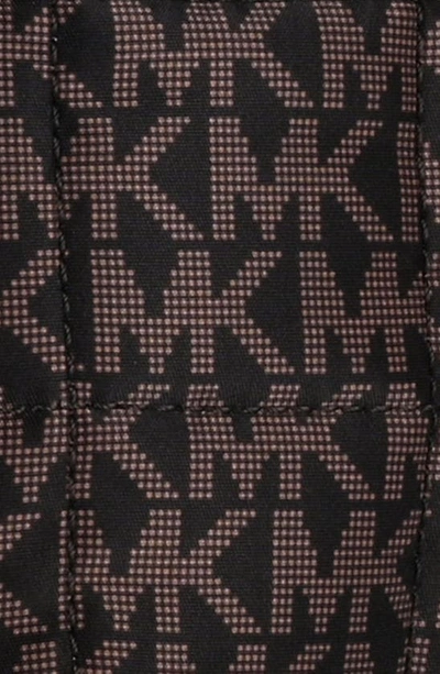 Shop Michael Kors Monogram Print Nylon Belt Bag In Brown