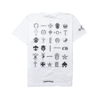 Chrome Hearts Gradient Logo T-shirt White In Xs