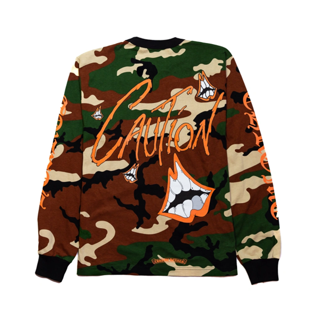 【Chrome Hearts】Matty Boy Caution Hoodie★フーディ★Camo Chrome Hearts Matty Boy 