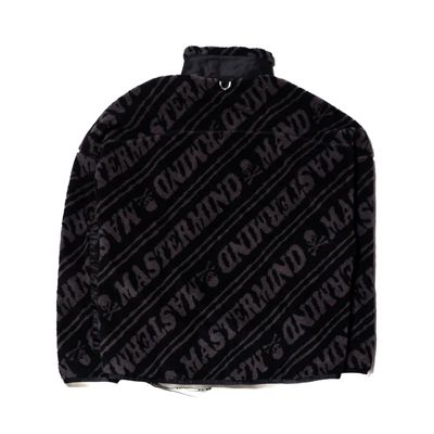Mastermind Japan Mastermind World Logo Pattern High Neck Jacket Black In Xl