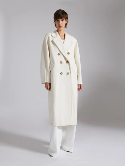 Shop Max Mara Women Madame Icon Coat In 021 White