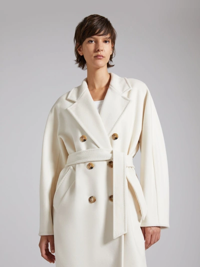 Shop Max Mara Women Madame Icon Coat In 021 White