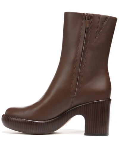 Shop Vince Nicco Leather Mid Shaft Boot In Brown