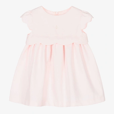 Shop Patachou Girls Pale Pink Cotton Dress