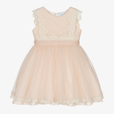 Shop Abel & Lula Girls Pink & Ivory Tulle Dress