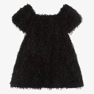 Shop The Tiny Universe Girls Black Fluffy Dress