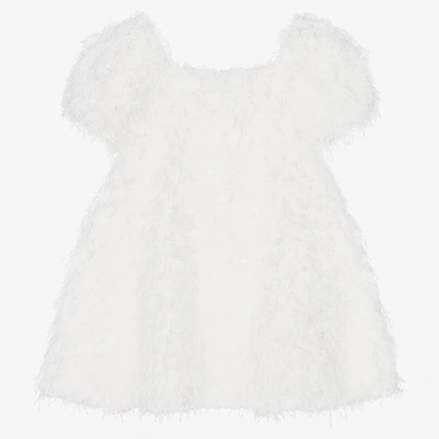 Shop The Tiny Universe Girls White Fluffy Dress
