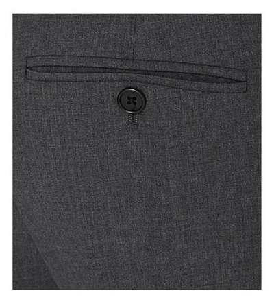 Shop Theory Testra Tapered Wool-blend Trousers In Charcoal