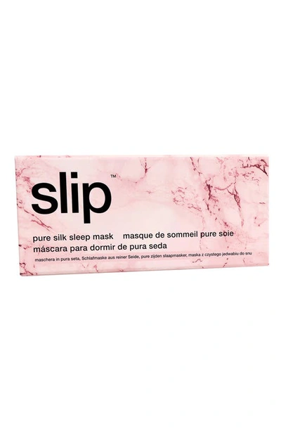 Shop Slip Pure Silk Sleep Mask In Pink Marble