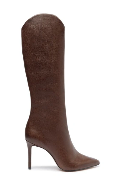Shop Schutz Maryana Pointed Toe Boot In New Brown