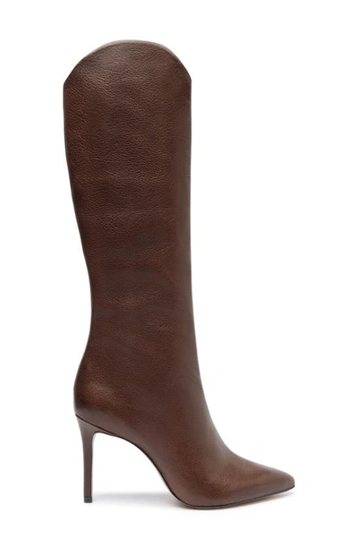Schutz Maryana Pointed Toe Boot In New Brown