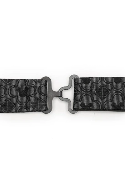 Shop Cufflinks, Inc X Disney Mickey Mouse Silk Bow Tie In Gray