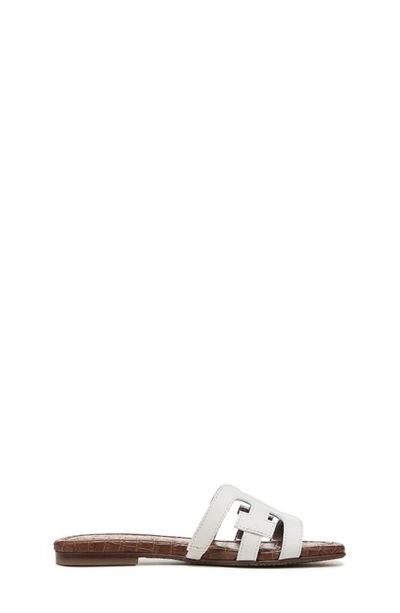 Shop Sam Edelman Kids' Bay Slide Sandal In Bright White
