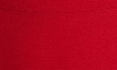 Shop Valentino Bow Side Crepe Couture Midi Dress In Rosso