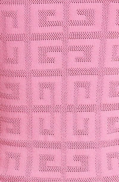 Shop Givenchy 4g Logo Sleeveless Minidress In Bright Pink