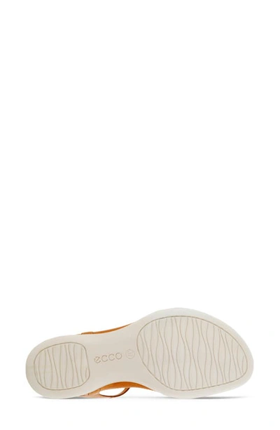Shop Ecco 'flash' Sandal In Lion/ White Gold/ Cashmere