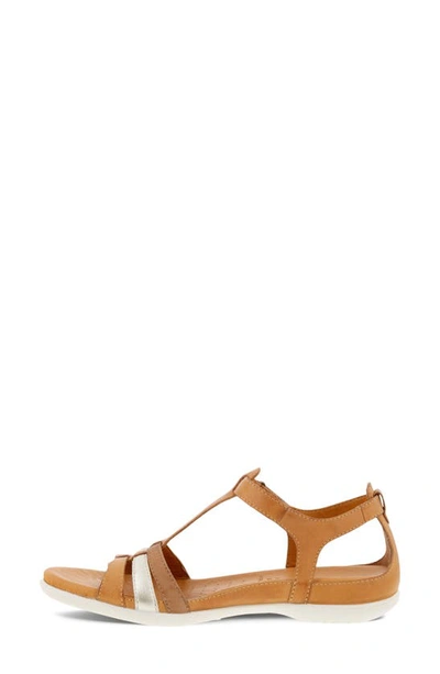 Shop Ecco 'flash' Sandal In Lion/ White Gold/ Cashmere