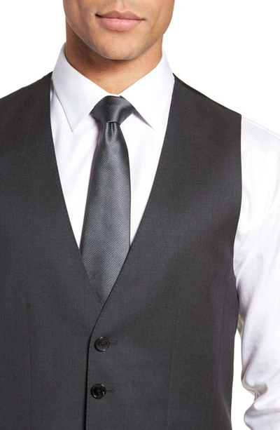 Shop Hugo Boss Wilson Cyl Slim Fit Vest In Dark Grey