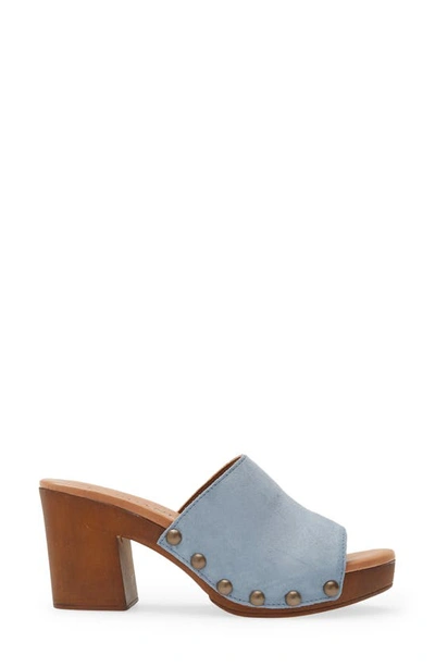 Shop Cordani Whitley Block Heel Sandal In Avio Suede