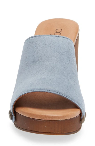 Cordani Whitley Block Heel Sandal In Avio Suede
