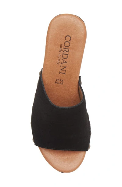 Cordani Whitley Block Heel Sandal In Black Suede