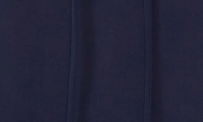 Shop 1.state Flutter Sleeve Split Neck Chiffon Blouse In Peacoat Blue