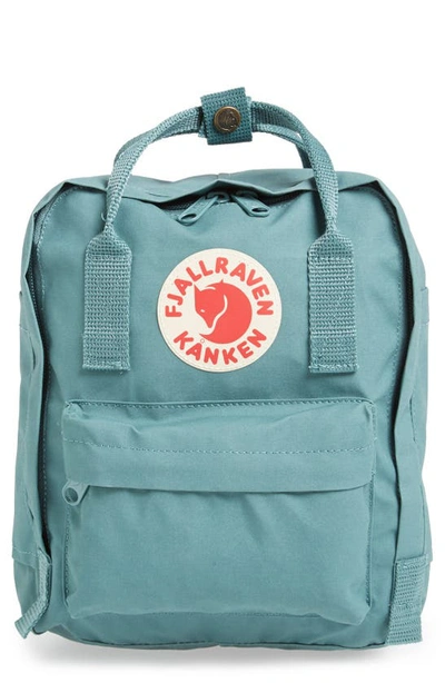Fjall Raven Fjällräven Mini Kånken Water Resistant Backpack In Frost Green