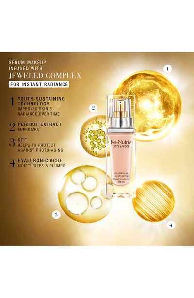 Estée Lauder Re-nutriv Ultra Radiance Liquid Foundation Spf 20 In 7n1 Deep Amber
