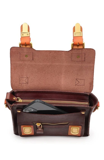 Shop Old Trend Aster Mini Leather Satchel In Brown