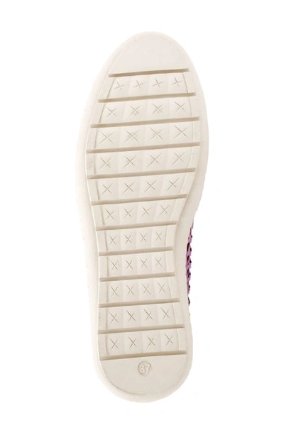 Shop Trotters Rory Woven Flat In Lavender/ Silver