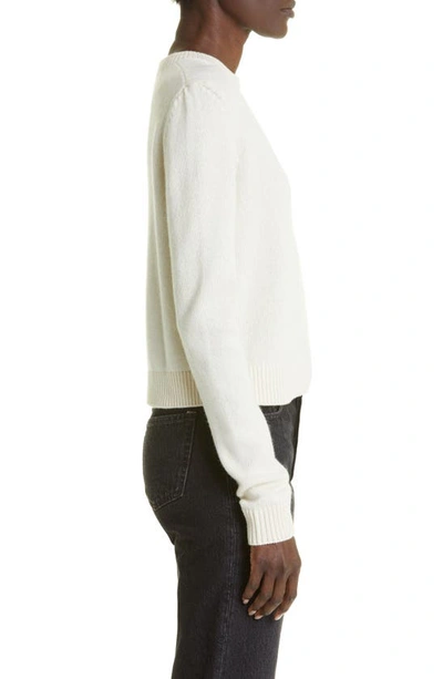 Shop The Elder Statesman Simple Crop Cashmere Sweater In Ivory