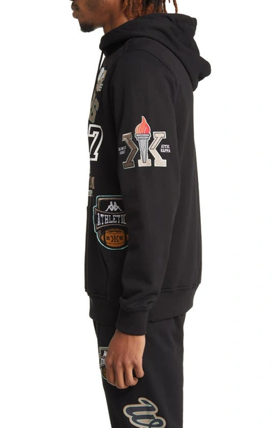 Kappa Authentic Panthers Graphic Hoodie In Black Brown Chant | ModeSens