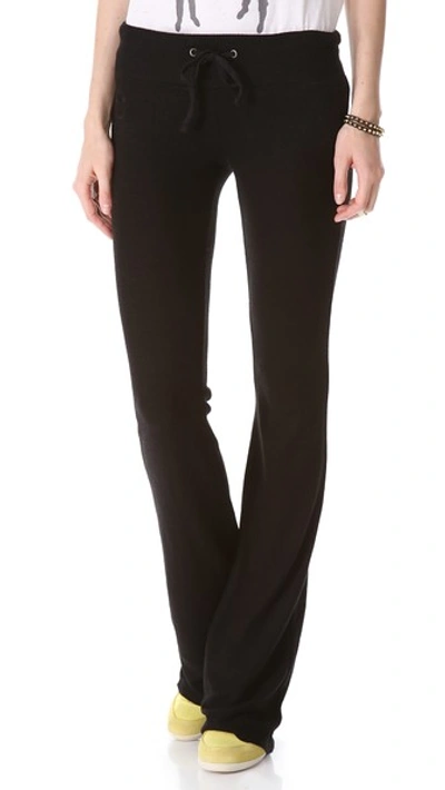 Wildfox Sweatpants - Basic Solid Tennis Club In Jet Black