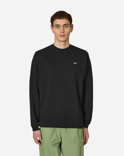 Shop Nike Solo Swoosh Longsleeve T-shirt Black In Multicolor