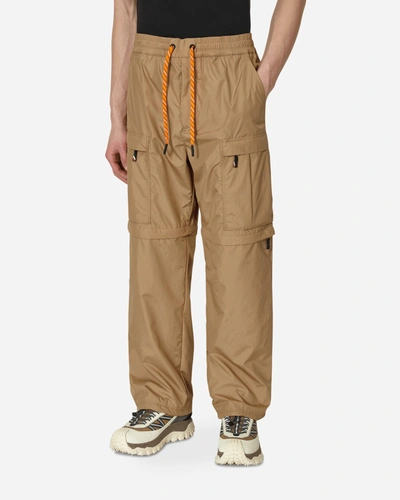 Shop Moncler Day-namic Convertible Cargo Pants In Beige