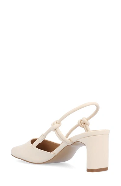 Journee Collection Margeene Slingback Pump In Off White