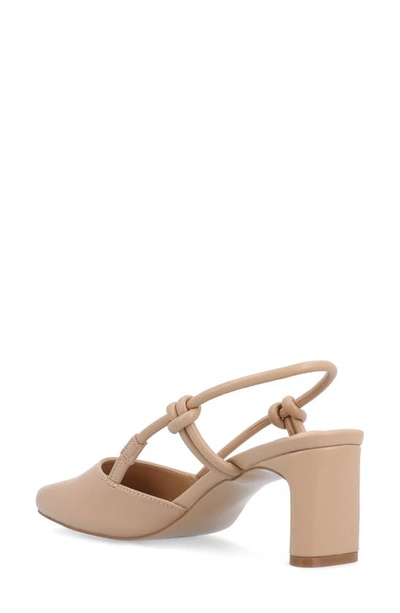 Journee Collection Margeene Slingback Pump In Taupe