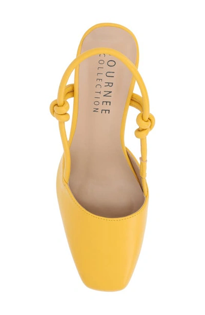 Shop Journee Collection Margeene Slingback Pump In Yellow