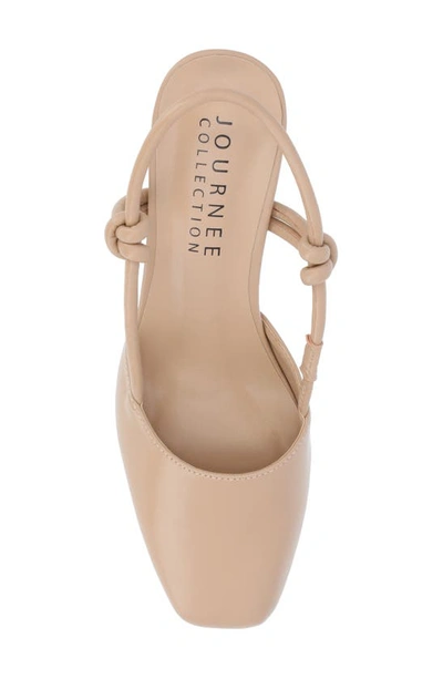 Journee Collection Margeene Slingback Pump In Taupe