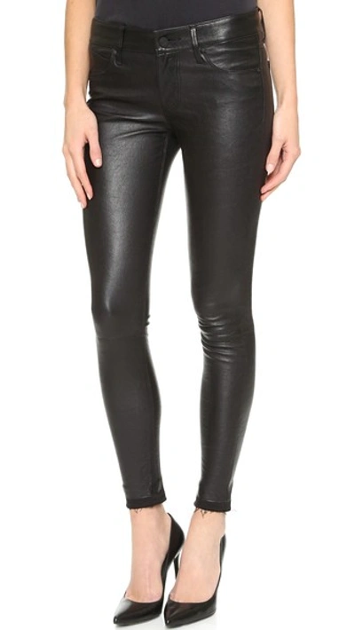 Shop Rta Prince Leather Jeans In Mystic